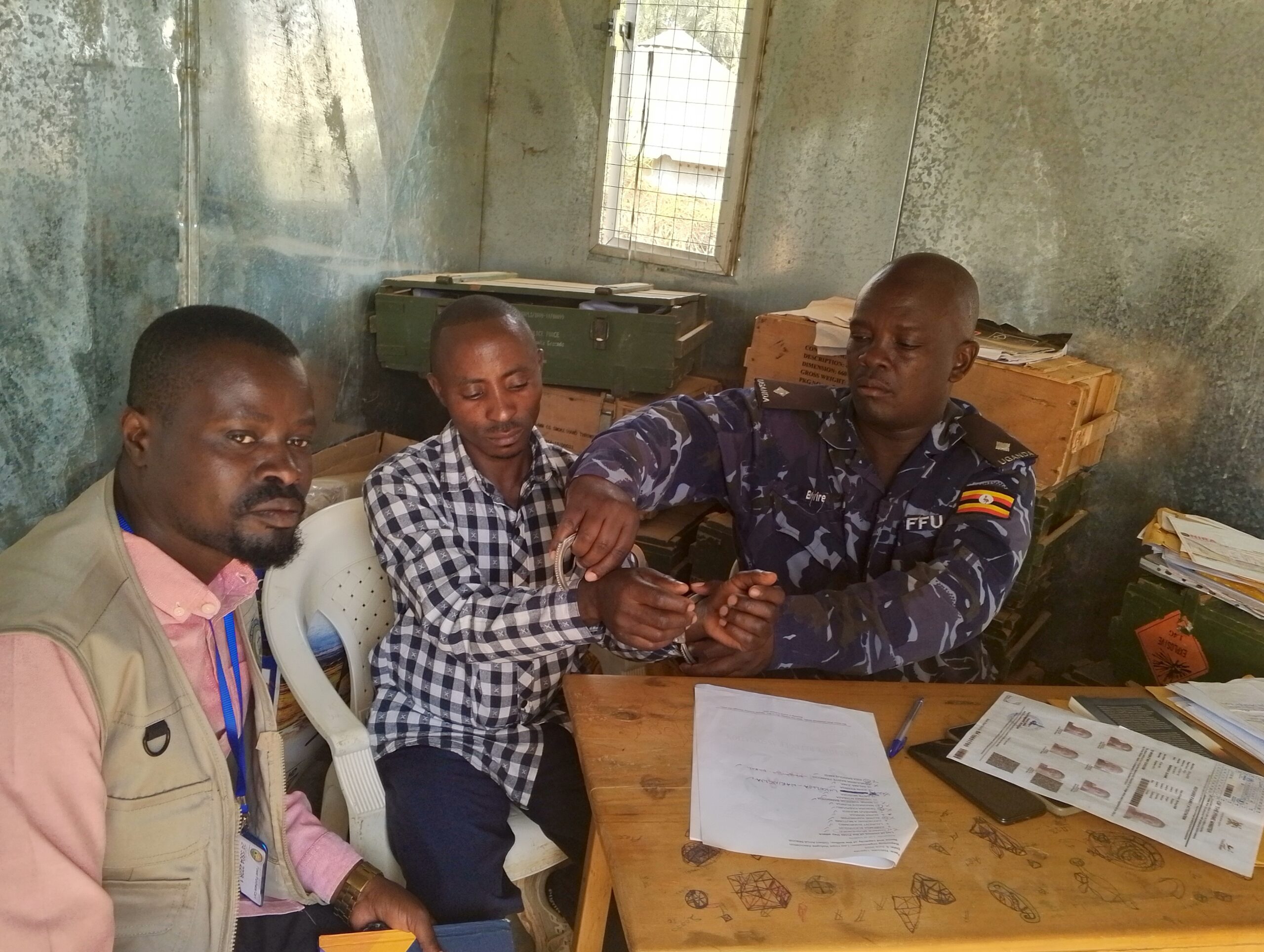 URVR field team with community members, Nakivale, June 21 2026